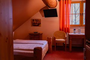 Postel nebo postele na pokoji v ubytování Hus un Köken