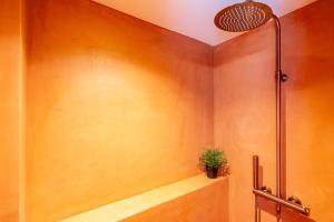 モントルイユにあるVotre écrin méditerranéen aux portes de Parisのバスルーム(棚に植物のあるシャワー付) +30枚の写真