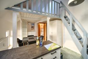 Η κουζίνα ή μικρή κουζίνα στο Strandoase