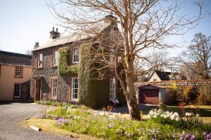 a house with ivy on the side of it at Starbright Cottage in Peebles
