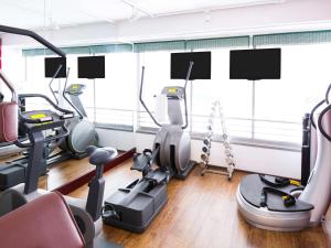 Fitness centrum a/nebo fitness zařízení v ubytování Novotel Suites Hannover