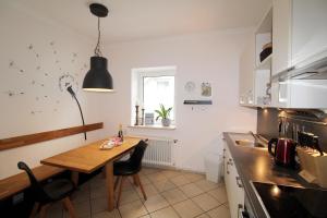 Η κουζίνα ή μικρή κουζίνα στο Meeresleuchten