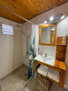 Koupelna v ubytování Departamentito Cabral