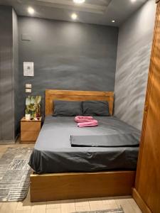 Postel nebo postele na pokoji v ubytování Pyramids INN