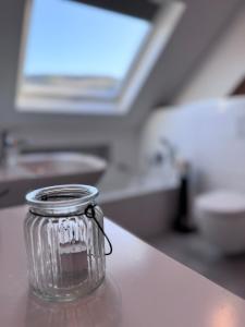 Postel nebo postele na pokoji v ubytování Ferienwohnung Moselzeit Mehring
