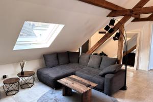 Posezení v ubytování Ferienwohnung Moselzeit Mehring