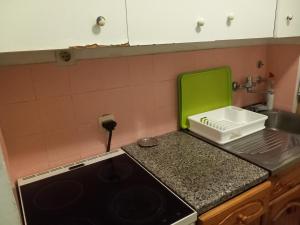 a kitchen with a sink and a counter top at Djordje in Belgrade