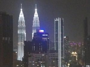 Nespecifikovaný výhled na destinaci Kuala Lumpur nebo výhled na město při pohledu z apartmánu