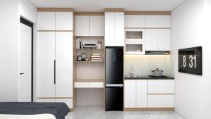 Kuchyň nebo kuchyňský kout v ubytování Ami Home Đội Cấn + 20 fotografií