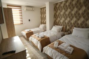 Postel nebo postele na pokoji v ubytování Hotel Alisa