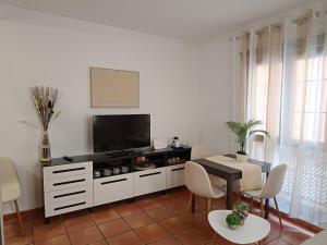 Televízia a/alebo spoločenská miestnosť v ubytovaní Apartamento Concepción Granada Centro