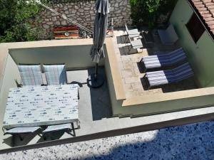 Balkón nebo terasa v ubytování Apartman RUBY