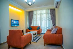Posezení v ubytování Spring Apartments & Suites