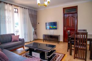 TV a/nebo společenská místnost v ubytování Spring Apartments & Suites