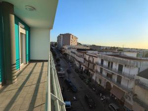 a view of a city street from a balcony at Penthouse in Afragola