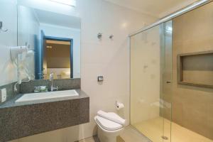 Koupelna v ubytování Uniclass Hotel Pinheiros + 37 fotografií