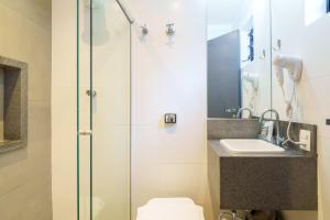 Koupelna v ubytování Uniclass Hotel Pinheiros