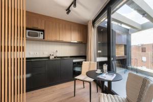 Η κουζίνα ή μικρή κουζίνα στο Monoambiente chic en Cordón Sur