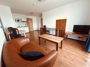 TV a/nebo společenská místnost v ubytování Motel & Aparthotel Brüggli