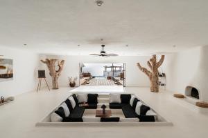 Posezení v ubytování NEST Baja
