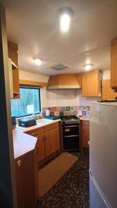 Dapur atau dapur kecil di Redwood Cabin 1
