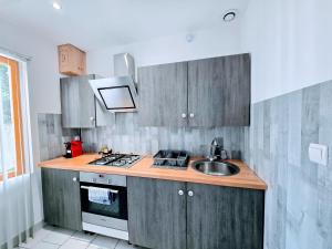 Kuchyň nebo kuchyňský kout v ubytování Studio Maisonnette, Terrasse, Parking Privé