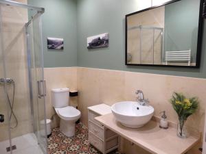 Koupelna v ubytování Apartamentos Minas de Silvarosa