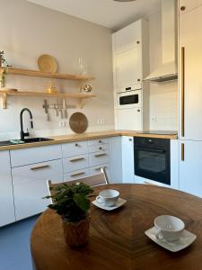 Kuchnia lub aneks kuchenny w obiekcie Apartament w kamienicy Gdynia