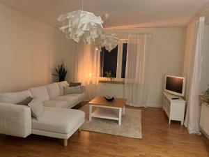 Część wypoczynkowa w obiekcie Apartament w kamienicy Gdynia