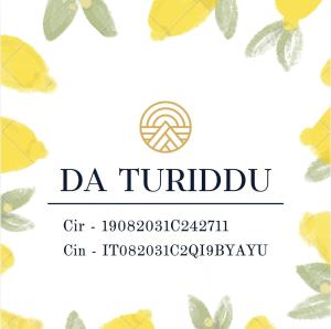 Certifikát, hodnocení, plakát nebo jiný dokument vystavený v ubytování Da Turiddu
