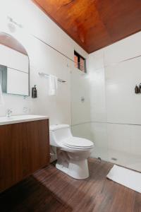 Koupelna v ubytování Hotel Boutique Rebequet