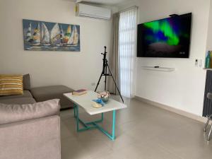 TV a/nebo společenská místnost v ubytování Summer House