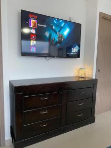 TV a/nebo společenská místnost v ubytování Summer House