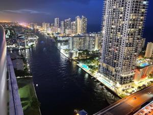 A general view of Hallandale Beach or a view of the city taken from Az apartmant