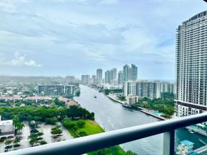 A general view of Hallandale Beach or a view of the city taken from Az apartmant