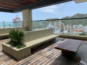 Fotografie z fotogalerie ubytování Apartasuite luxury con vista al mar a pasos de la playa del Rodadero v destinaci Gaira