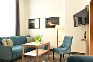 TV a/nebo společenská místnost v ubytování Hotel Meereseck