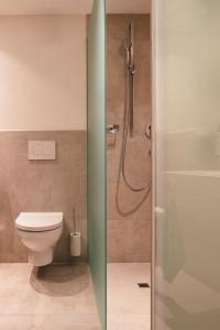 Koupelna v ubytování Lendhotel