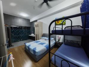 Postel nebo postele na pokoji v ubytování ASTORIA AMPANG, 6Pax - Near KLCC, ZooNegara, AmpangPoint Mall