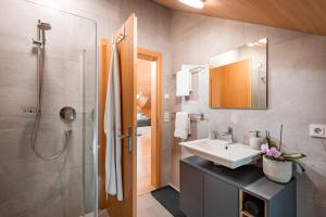 Kúpeľňa v ubytovaní Appartement Hochsitz