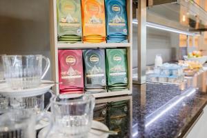 Kuchyň nebo kuchyňský kout v ubytování Hotel Corsendonk Viane