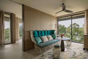Istumisnurk majutusasutuses Mandai Rainforest Resort by Banyan Tree