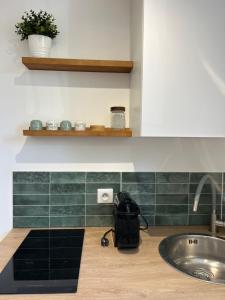 Η κουζίνα ή μικρή κουζίνα στο La parenthèse, confortable appartement 2 pièces +2 φωτογραφίες