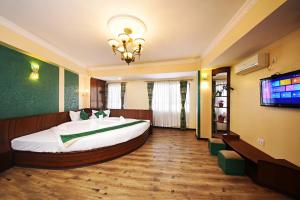 Televiisor ja/või meelelahutuskeskus majutusasutuses Tibet Boutique Hotel