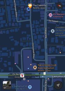 a map of the golf club at the centrewindantant subominiums location at The Celestrail - Check-In by Appointment Only Non-Hotel Private Apartment Onnut BTS in Amphoe Phra Khanong