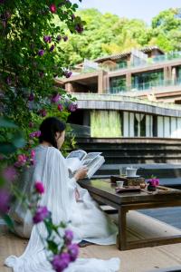 入住青城山坐忘森林疗愈酒店的客人