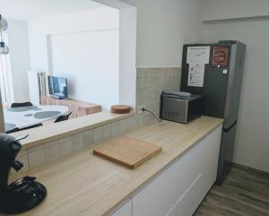 ครัวหรือมุมครัวของ Appartement Mandarin met gratis parkeerplaats