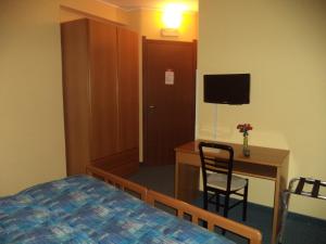 TV a/nebo společenská místnost v ubytování Hotel Il Nibbio