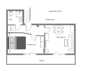 a floor plan of a house at Hahnenkleer Tied 2 in Goslar