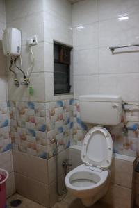 Koupelna v ubytování Hotel Anuha